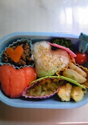 キャラ弁☆おにぎり５８・ハート❤-レシピのメイン写真