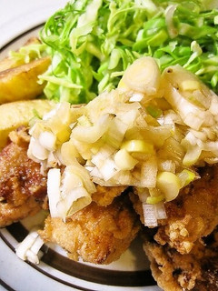 焼肉のタレで唐揚げの葱だれ-レシピのメイン写真