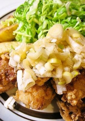 焼肉のタレで唐揚げの葱だれ-レシピのメイン写真