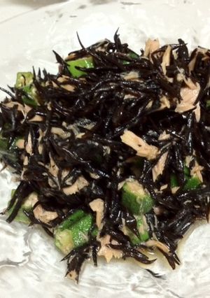 ひじきとオクラのピリ辛和え物-レシピのメイン写真