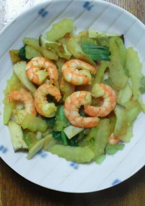 エビとセロリのカレー炒め-レシピのメイン写真
