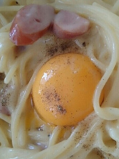 ちょっとひと手間カルボナーラ-レシピのメイン写真