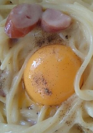 ちょっとひと手間カルボナーラ-レシピのメイン写真