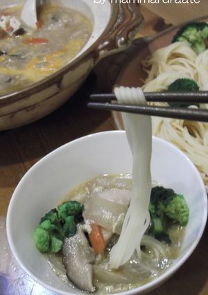 ダシが効いてる！親子丼風つけスパ★-レシピのメイン写真