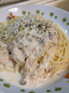 サーモンと明太子のクリームパスタ-レシピのメイン写真