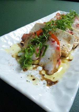 豆腐でカプレーゼ風♪タコも一緒に♪-レシピのメイン写真
