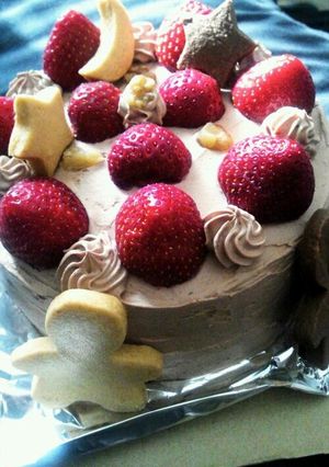 チョコクリーム好きのしっとりチョコケーキ-レシピのメイン写真