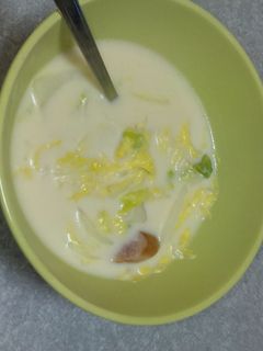 白菜のミルク煮スープ-レシピのメイン写真