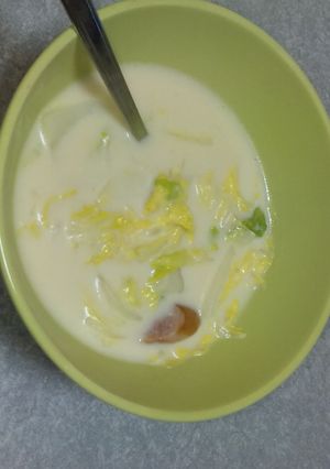 白菜のミルク煮スープ-レシピのメイン写真