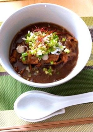 汁まで飲める☆ポークカレー蕎麦-レシピのメイン写真
