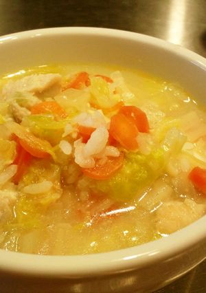 野菜たっぷり☆塩糀鶏の食べるスープ♪-レシピのメイン写真