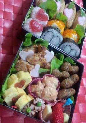 バレンタインのお弁当-レシピのメイン写真