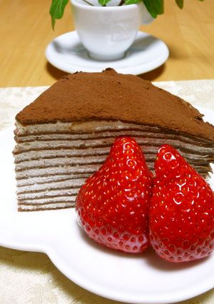 簡単チョコミルクレープ-レシピのメイン写真