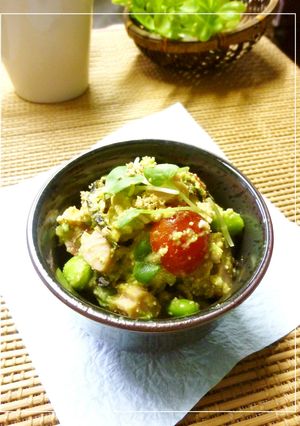魚ニソ×アボカドの塩麹胡麻きなこ和え-レシピのメイン写真
