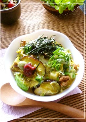 しらす×アボカドの卵とじ丼～梅ワサビ風味-レシピのメイン写真