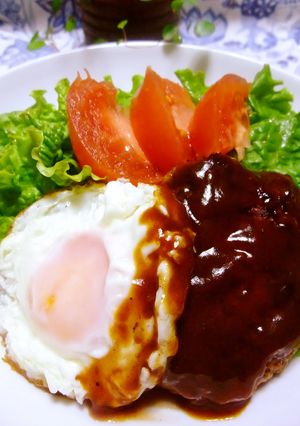 ♫カフェ風ランチロコモコ❤ハンバーグ丼♫-レシピのメイン写真