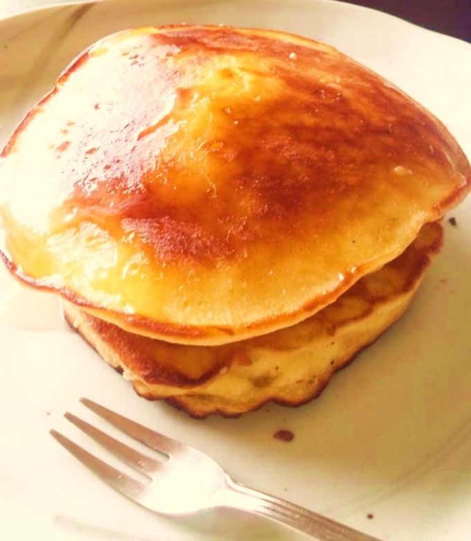 簡単ふわふわ♪クリームチーズパンケーキ by ぬまちぃ 【クックパッド