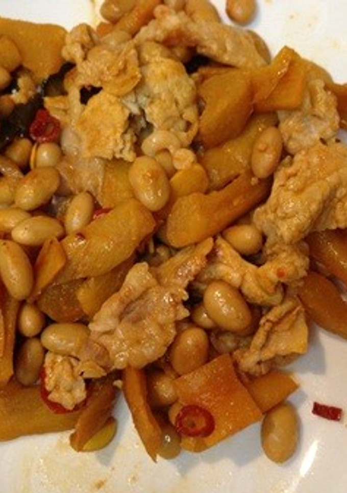 大根キムチのお漬物と大豆の炒め物-レシピのメイン写真