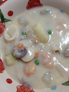 大根とシーフードの濃厚豆乳シチュー-レシピのメイン写真