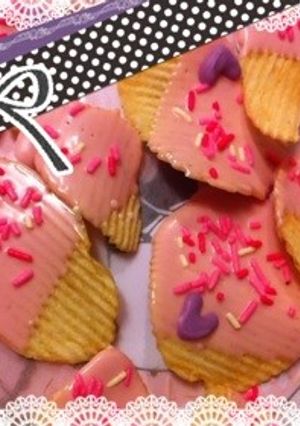 友チョコに塩ポテトチョコ♡-レシピのメイン写真