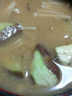 えのきと茄子の☆味噌汁-レシピのメイン写真