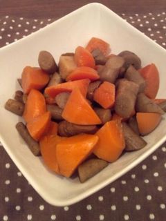 ごぼうと人参の煮物♡-レシピのメイン写真