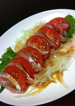 簡単!!真鯛とトマトのカルパッチョ-レシピのメイン写真