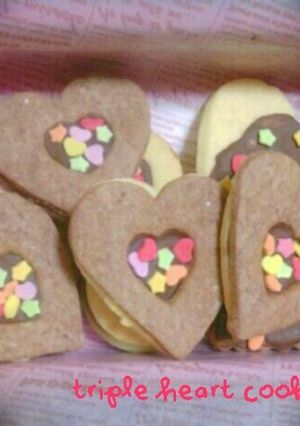 Triple Heartのクッキー-レシピのメイン写真