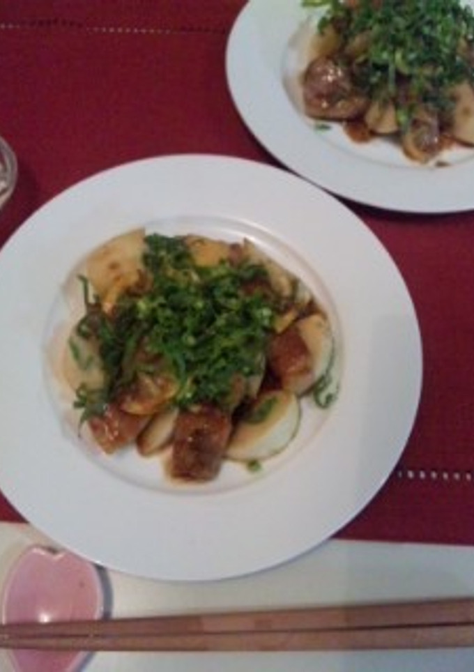 豚肉とカブのサラダ風炒め-レシピのメイン写真