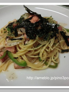 明太マヨ添えベーコンの和風スパゲティ-レシピのメイン写真