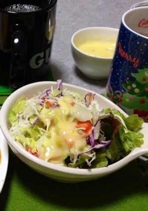 コーンスープの素を使った簡単ドレッシング-レシピのメイン写真