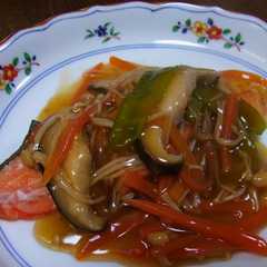 รูปของ 焼き鮭の☆具だくさんとろ～り☆あんかけ