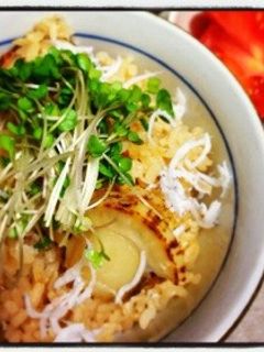 ホタテ&しらすの炊き込みご飯@-レシピのメイン写真
