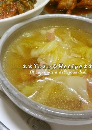 キャベツとベーコンのコンソメスープ＊＊-レシピのメイン写真