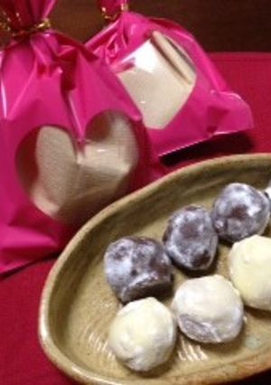 バレンタインにストロベリー トリュフ-レシピのメイン写真