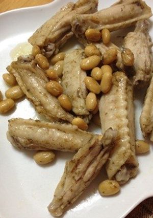 レンジで簡単！チキンと大豆の海鮮漬け-レシピのメイン写真