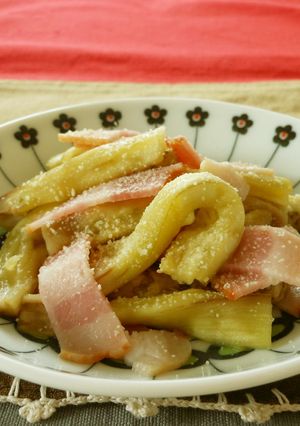 ✿レンジで✿　なすとベーコンのチーズ和え-レシピのメイン写真