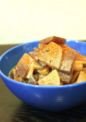 大根とこんにゃくのきんぴらチック煮物-レシピのメイン写真