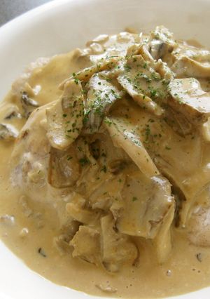 鶏むね肉の舞茸マヨソースがけ❀-レシピのメイン写真
