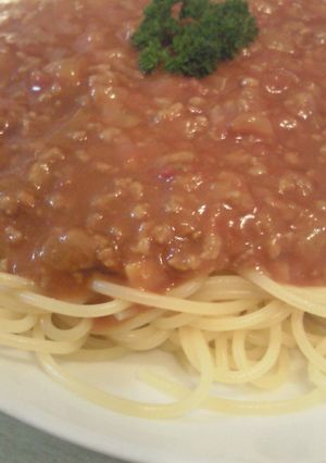 簡単!!洋食屋さんのミートスパゲティー-レシピのメイン写真