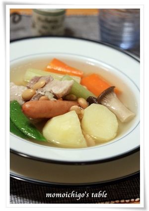 塩麹豚と蒸し大豆のポトフ-レシピのメイン写真