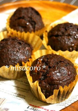 m鉄分補給!秘密のチョコバナナマフィン♪-レシピのメイン写真