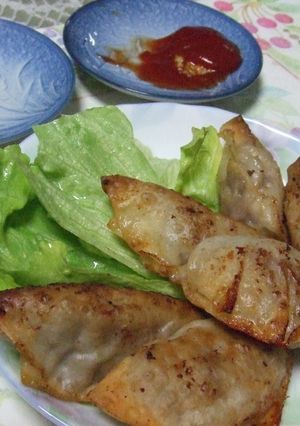 簡単美味しいギョーザの皮で包ハンバーグ-レシピのメイン写真