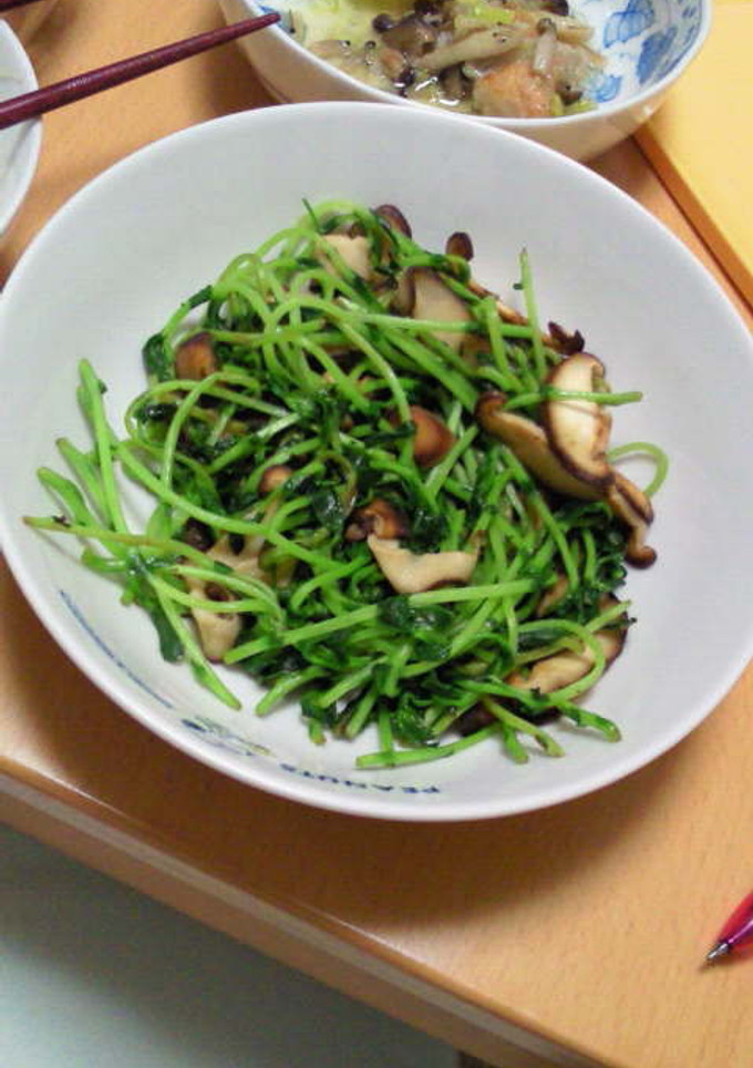 豆苗の炒めもの-レシピのメイン写真