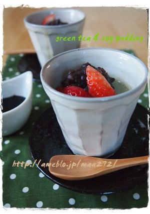 抹茶豆乳プリン-レシピのメイン写真