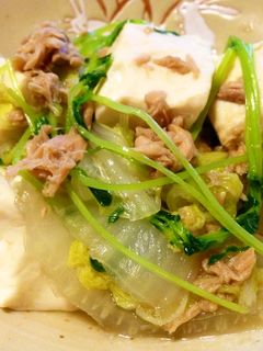 簡単♪早い!豆腐・白菜・ツナのさっと煮-レシピのメイン写真
