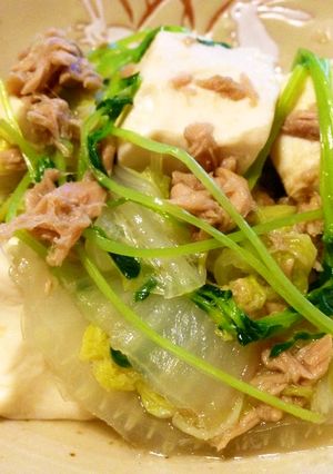 簡単♪早い！豆腐・白菜・ツナのさっと煮-レシピのメイン写真
