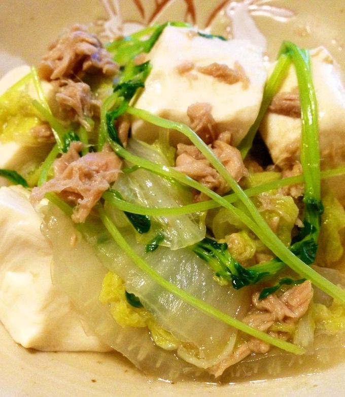 簡単♪早い！豆腐・白菜・ツナのさっと煮-レシピのメイン写真
