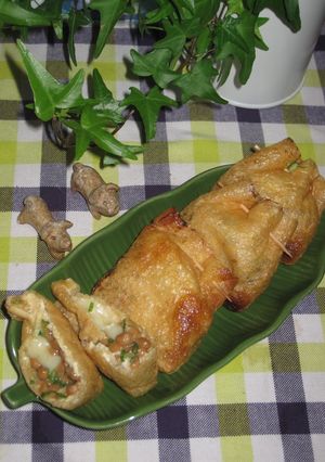 油揚げの納豆チーズはさみ焼き♪-レシピのメイン写真