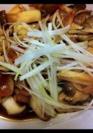 キノコのめんつゆバター炒め-レシピのメイン写真